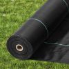 VEVOR 5FTx250FT Premium Heavy Duty Weed Barrier Landscape Fabric, 5OZ Woven Geotextile Fabric Under Gravel, High Permeability for Weed Blocker Weed Ma