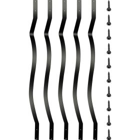 VEVOR Deck Balusters, 26 Pack Metal Deck Spindles, 32.25"x1" Staircase Baluster with Screws, Aluminum Alloy Deck Railing for Wood and Composite Deck,