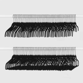 100pk Combo Pack Suit/Shirt Flocked Hangers