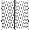 VEVOR Double Folding Security Gate, 6-1/2' H x 12' W Folding Door Gate, Steel Accordion Security Gate, Flexible Expanding Security Gate, 360¬∞ Rolling