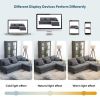 [VIDEO provided][New]87*61"Modern L-shaped Corduroy Sofa with Reversible Chaise,4-seat Upholstered Sectional Indoor Furniture,Convertible Sleeper Couc