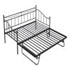 Metal Daybed with Pop-up Trundle