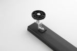 28 Inch Shower Linear Drain, with Removable Capsule Pattern Grate, Stainless Steel Fast Drainage Floor Linear Drain Black Include Adjustable Feet, Hai