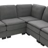 [VIDEO provided][New] 89*89" Oversized Velvet Modern Sectional Sofa,Large L Shaped Upholstered Indoor Furniture with Double Cushions,5 seat Cloud Corn