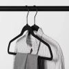 100pk Combo Pack Suit/Shirt Flocked Hangers