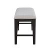 Halle - Counter Bench - Dark Brown