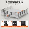 VEVOR Cable Railing Post, 36" x 1" x 2" Steel 30¬∞ Angled Hole Stair Railing Post, 10 Pre-Drilled Holes, SUS304 Stainless Steel Cable Rail Post with H