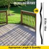 VEVOR Deck Balusters, 26 Pack Metal Deck Spindles, 32.25"x1" Staircase Baluster with Screws, Aluminum Alloy Deck Railing for Wood and Composite Deck,