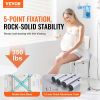 VEVOR Shower Chair, Shower Seat with Back, Adjustable Height Shower Stool, Shower Chair for Inside Shower Bathtub, Non-slip Bathroom Bench Bath Chair