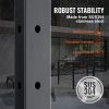 VEVOR Cable Railing Post, 36" x 1" x 2" Steel L-Shaped Hole Corner Railing Post, 10 Pre-Drilled Holes, SUS304 Stainless Steel Cable Rail Post with Hor