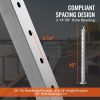 VEVOR Cable Railing Post, 42" x 2" x 2" Steel 30¬∞ Angled Hole Stair Railing Post, 12 Pre-Drilled Holes, SUS304 Stainless Steel Cable Rail Post with H