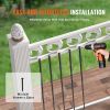 VEVOR Staircase Metal Balusters, 44'' x 0.5'' Square Aluminum Alloy Decorative Banister Spindles, 11 Pack Deck Baluster with Screws, Classic Hollow St