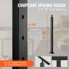 VEVOR Cable Railing Post, 36" x 1" x 2" Steel 30¬∞ Angled Hole Stair Railing Post, 10 Pre-Drilled Holes, SUS304 Stainless Steel Cable Rail Post with H