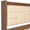Twin Size Wood Daybed with Upholstered Storage Shelves, USB Ports and 2 Drawers, Wood Color