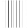VEVOR Staircase Metal Balusters, 44'' x 0.5'' Square Aluminum Alloy Decorative Banister Spindles, 11 Pack Deck Baluster with Screws, Classic Hollow St