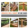 VEVOR Staircase Metal Balusters, 44'' x 0.5'' Square Aluminum Alloy Decorative Banister Spindles, 11 Pack Deck Baluster with Screws, Classic Hollow St