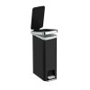 10.5G SLIM TRASH CAN- BLACK